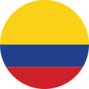 colombia round flag