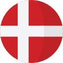 denmark round flag