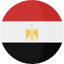 egypt round flag