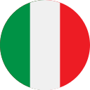 italy round flag