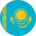 kazakhstan round flag