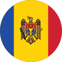 moldova round flag