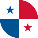 panama round flag