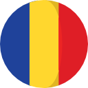 romania round flag