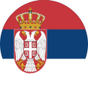 serbia round flag